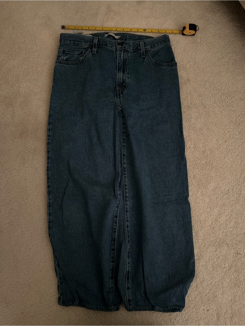 Levi's Dark Blue Wide-Leg Jeans